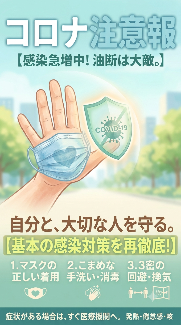 コロナにご注意を